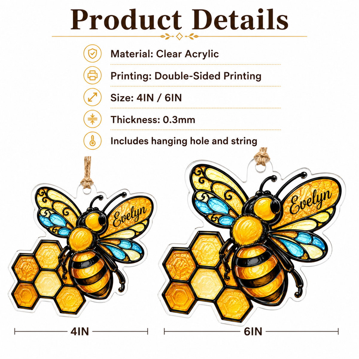 Bee Floral Style 2