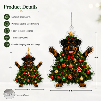 Dog Santa Tree Rottweiler