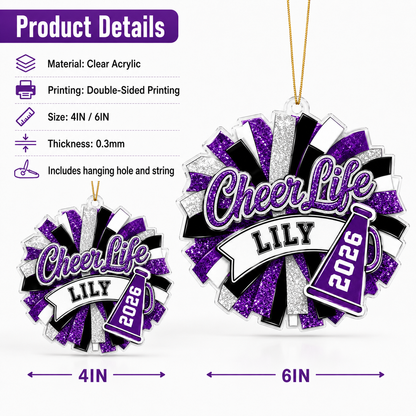 Cheerleading Color Acrylic Style 10