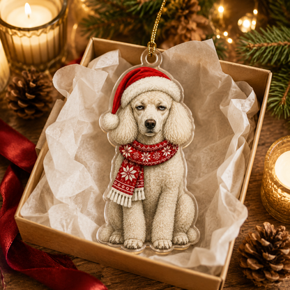 Dog Funny Christmas Poodle