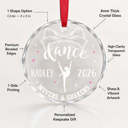 Personalized Dancing Glass Mover Shaker