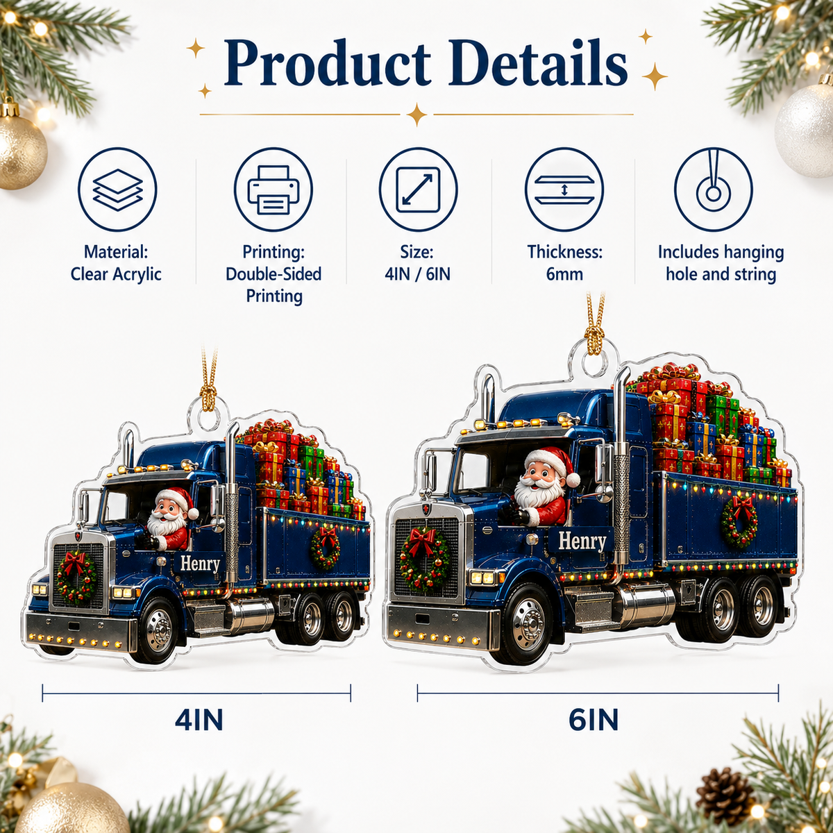 Santa Vehicle Semi Truck