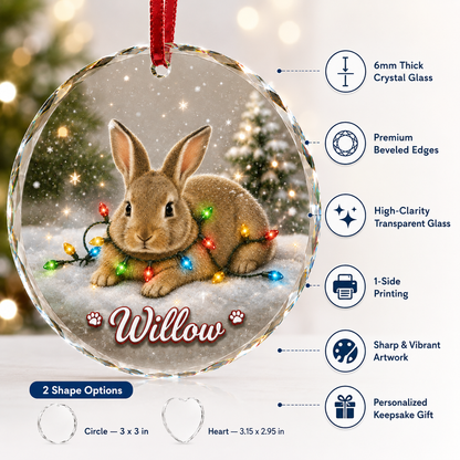 Glass Animal Led Light Rabbit