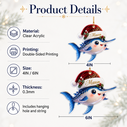 Animal With Santa Hat Swordfish