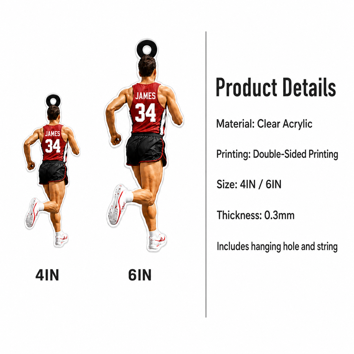 Custom Runner Acrylic - Running Athlete