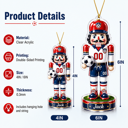 Sports Nutcracker Soccer Acrylic