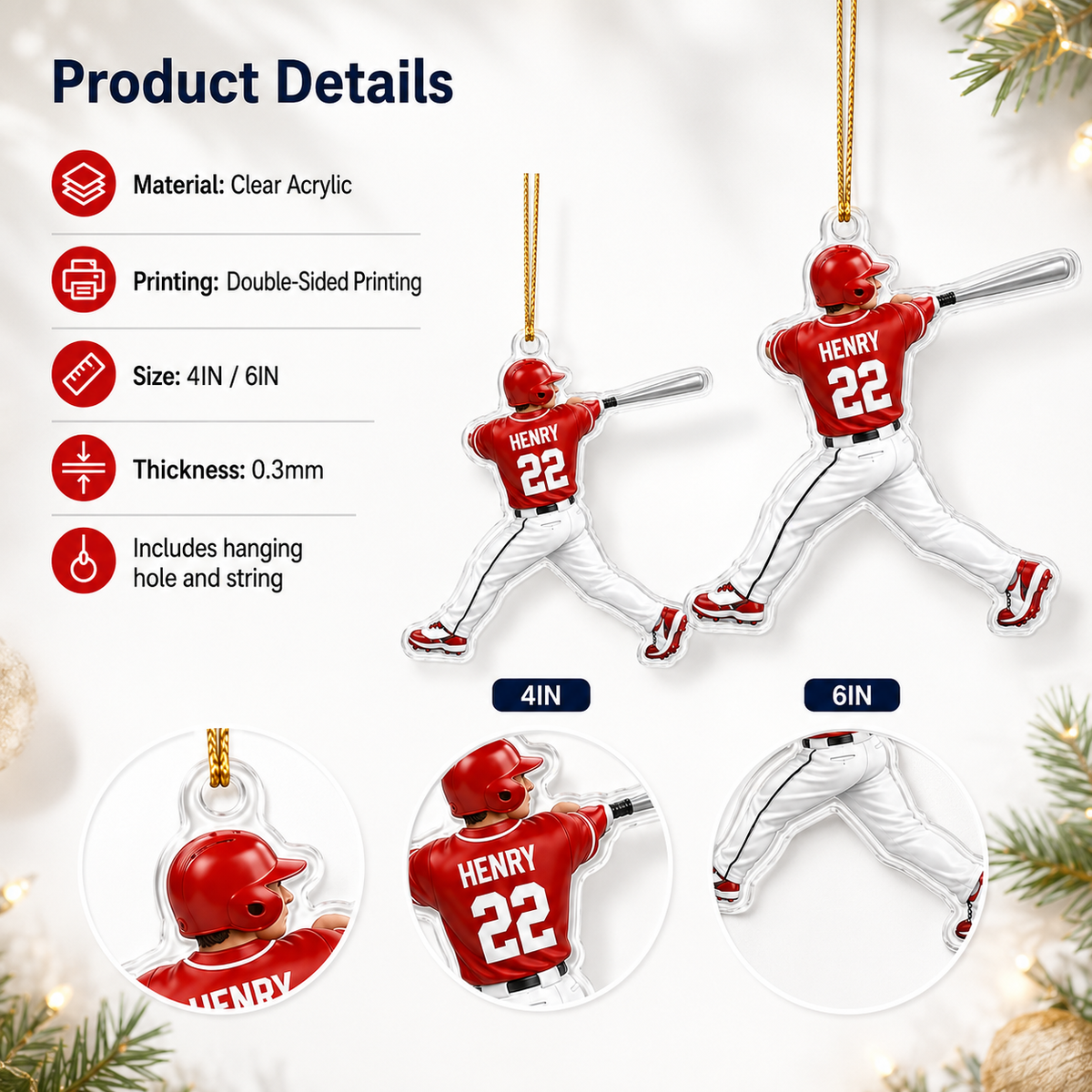 Baseball Acrylic Style 11