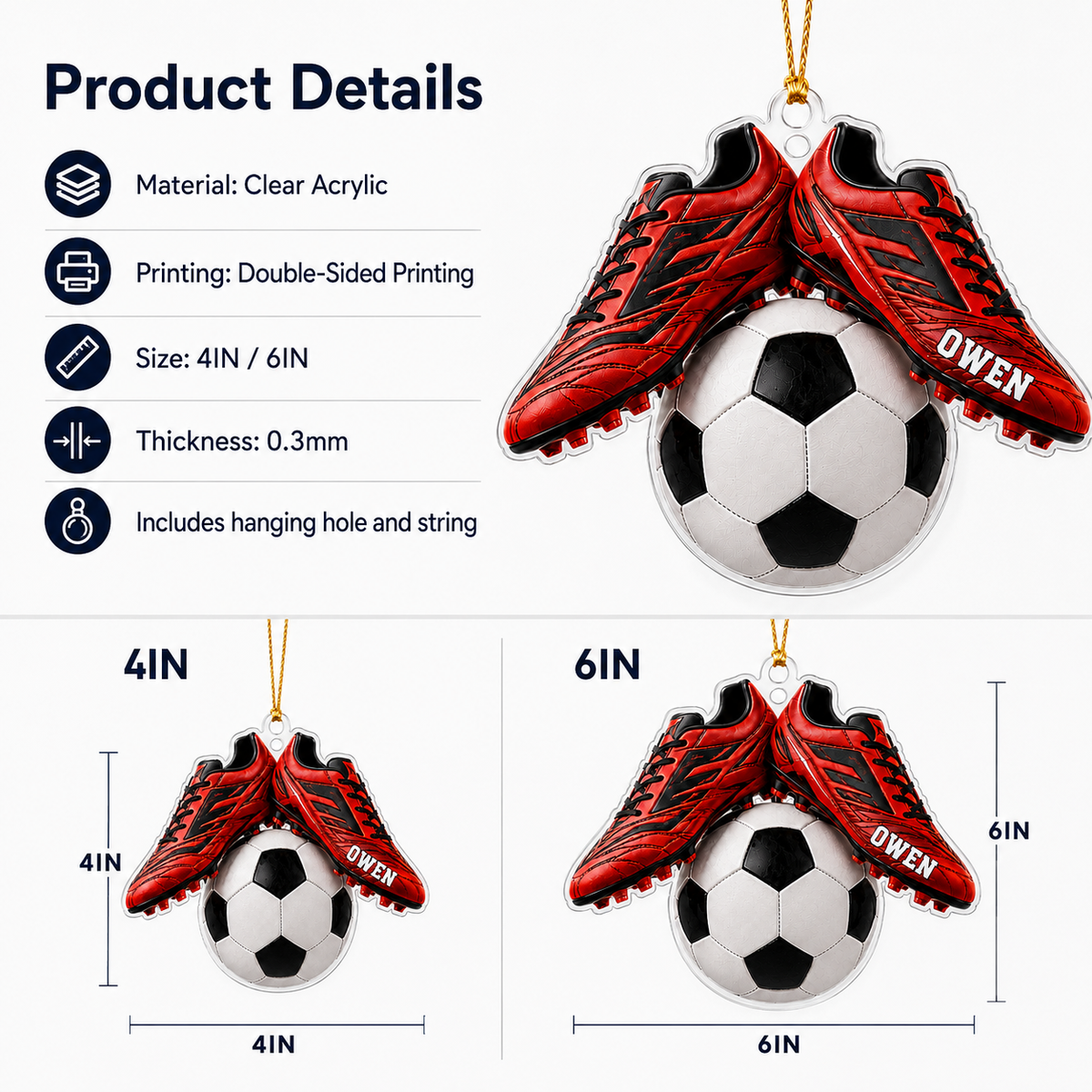 Soccer Acrylic Style 11