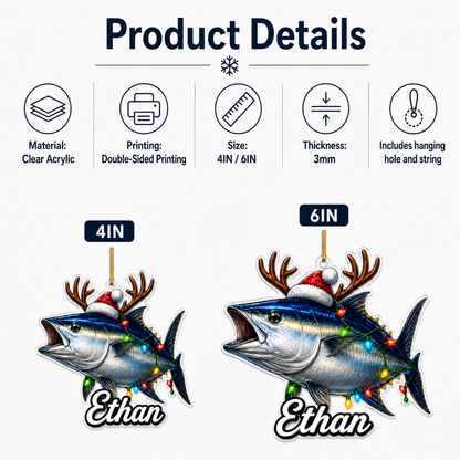 Fishing Christmas Lights Bluefin Tuna Acrylic