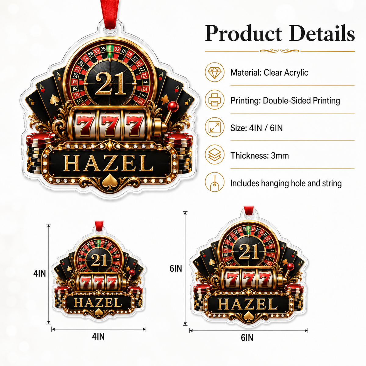 Pocker Custome Name Acrylic Pocker Machine