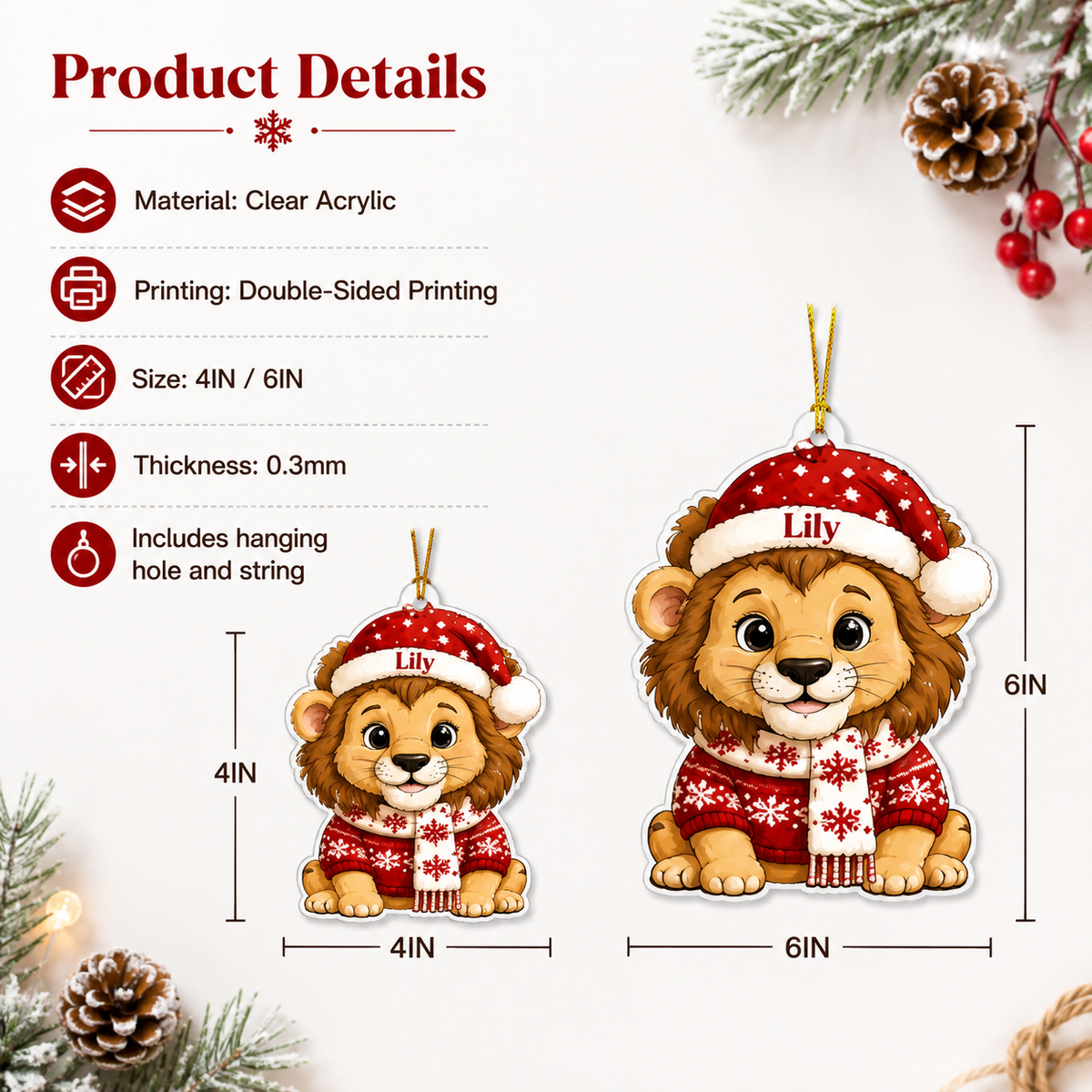 Animal Noel Lion