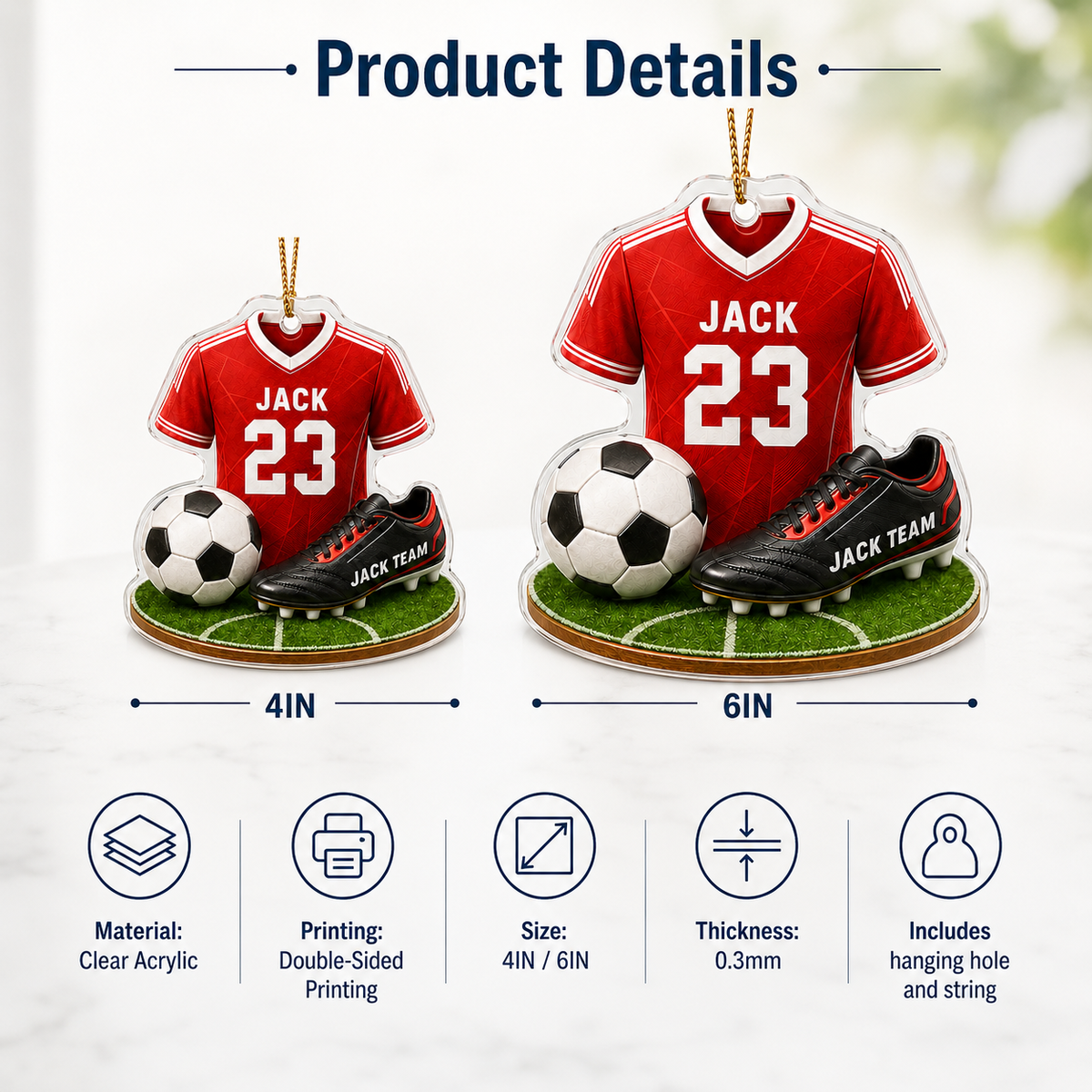 Soccer Acrylic Style 12