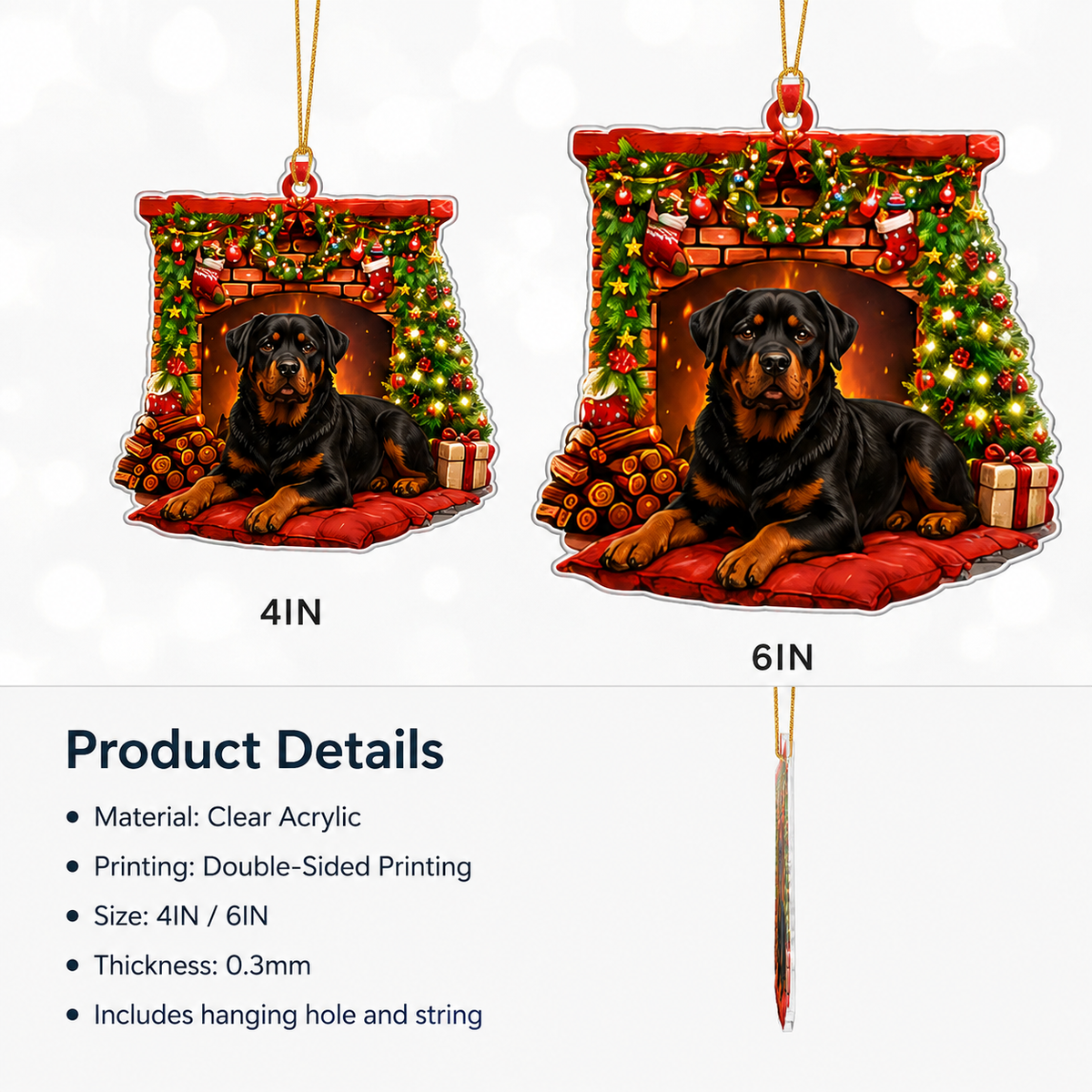 Dog Christmas Tree Rottweiler