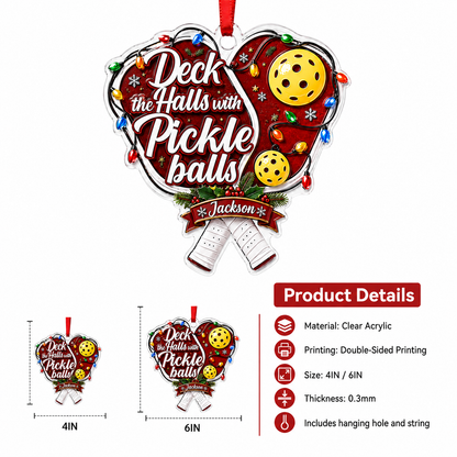 Custom Name Pickleball Acrylic Style 6