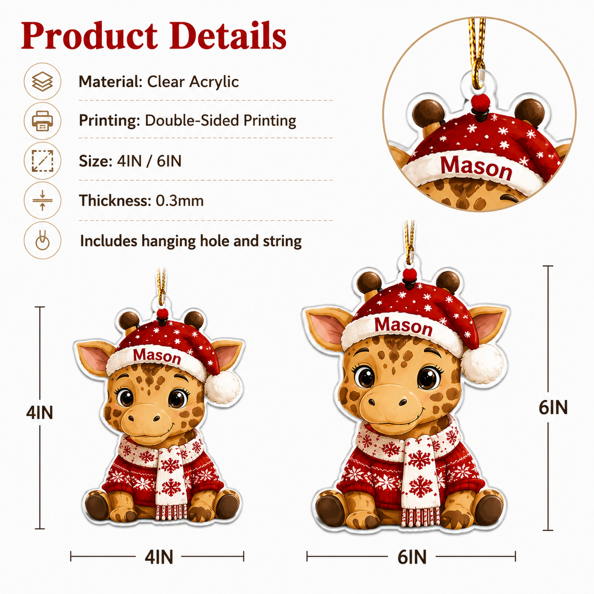 Animal Noel Giraffe