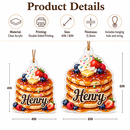 Custom Dessert Pancake Stack Acrylic