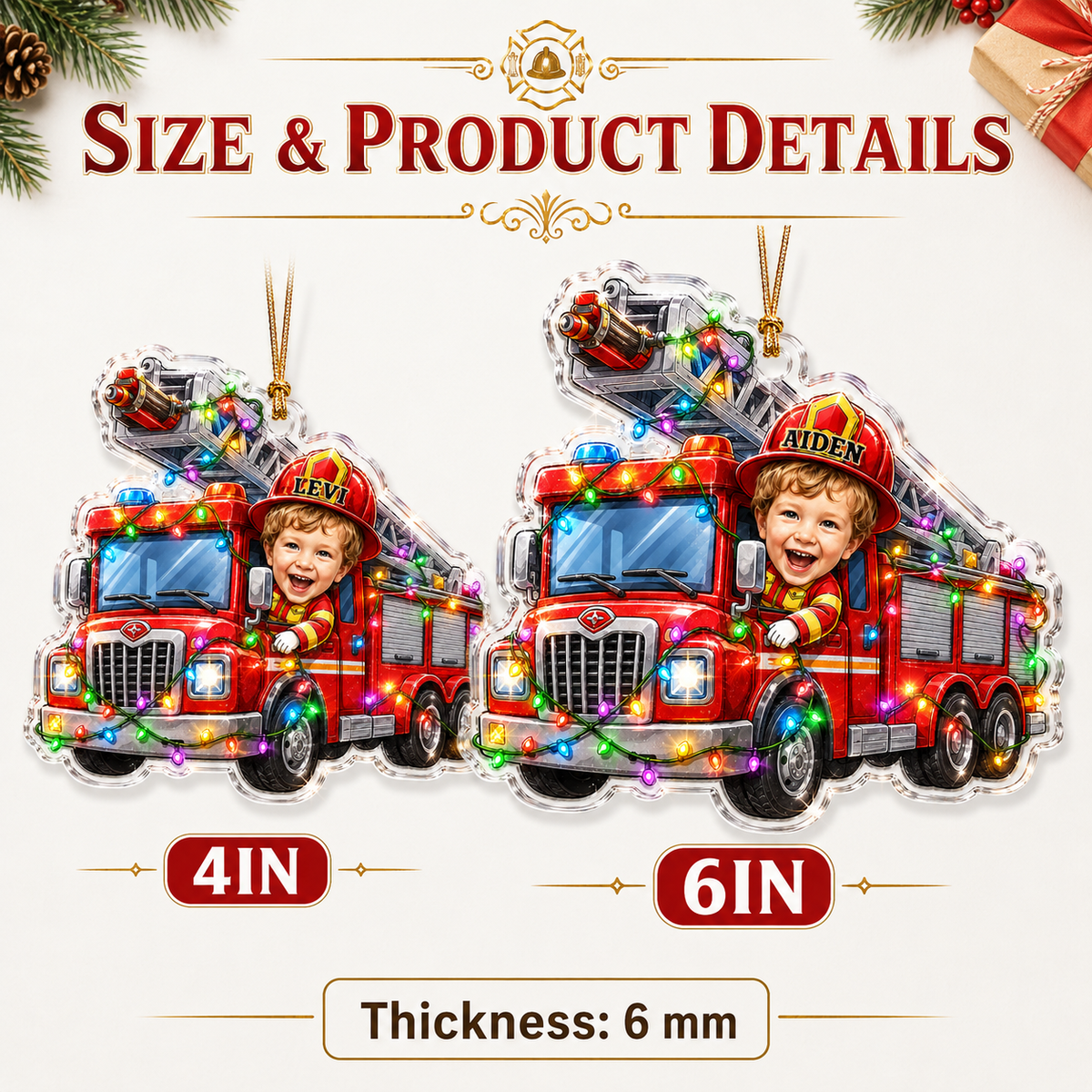Christmas Fire Truck Noah
