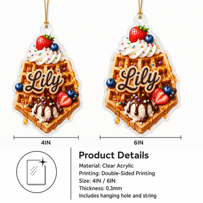 Custom Dessert Waffle Acrylic