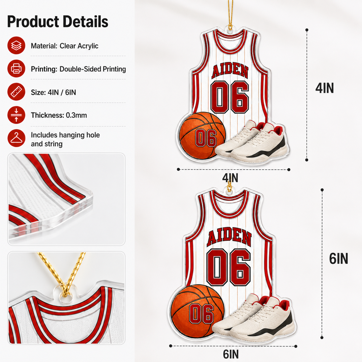Basketball Acrylic Style 17