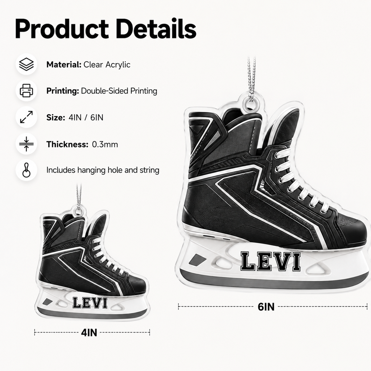 Hockey Acrylic Style 7