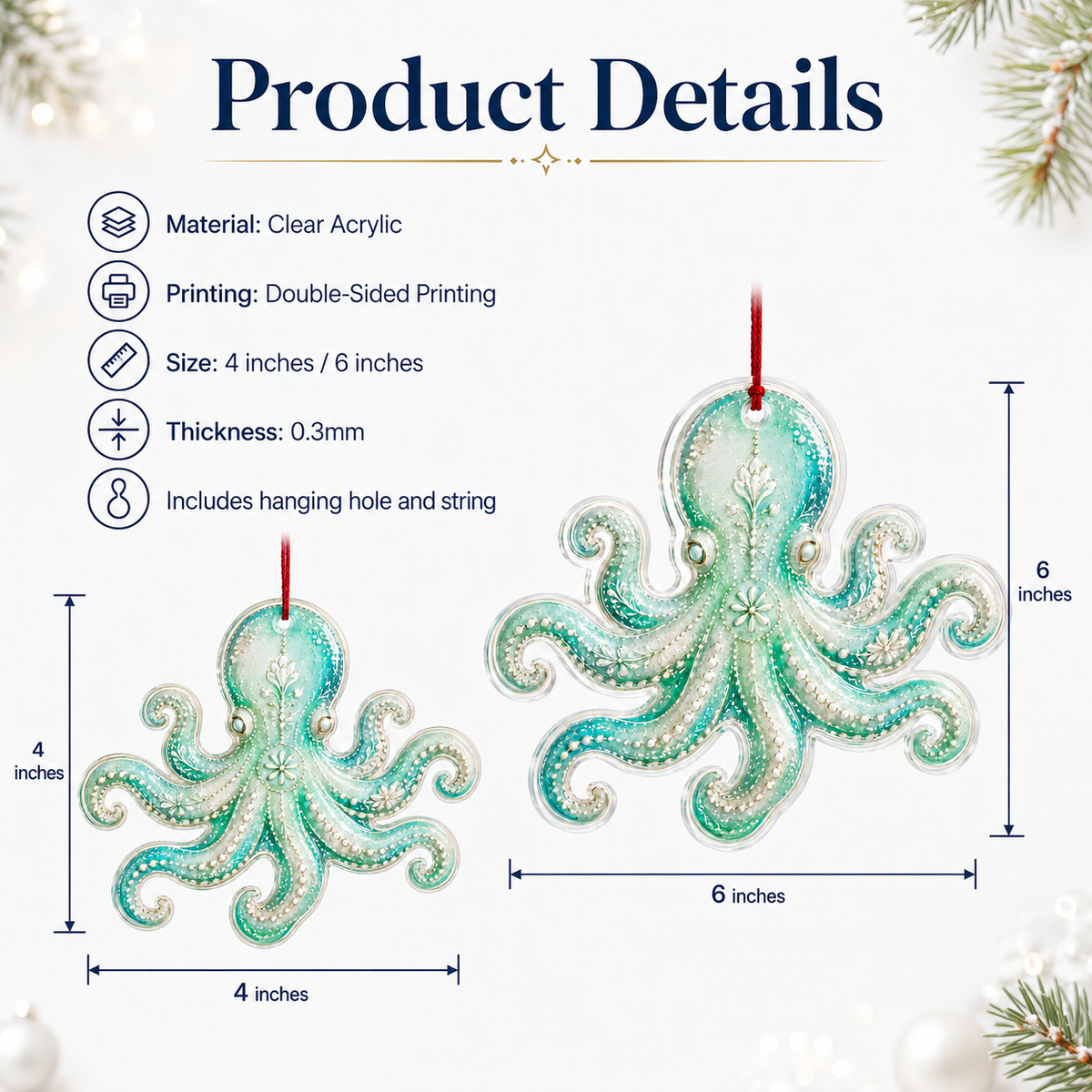 Summer Ocean Animals Octopus