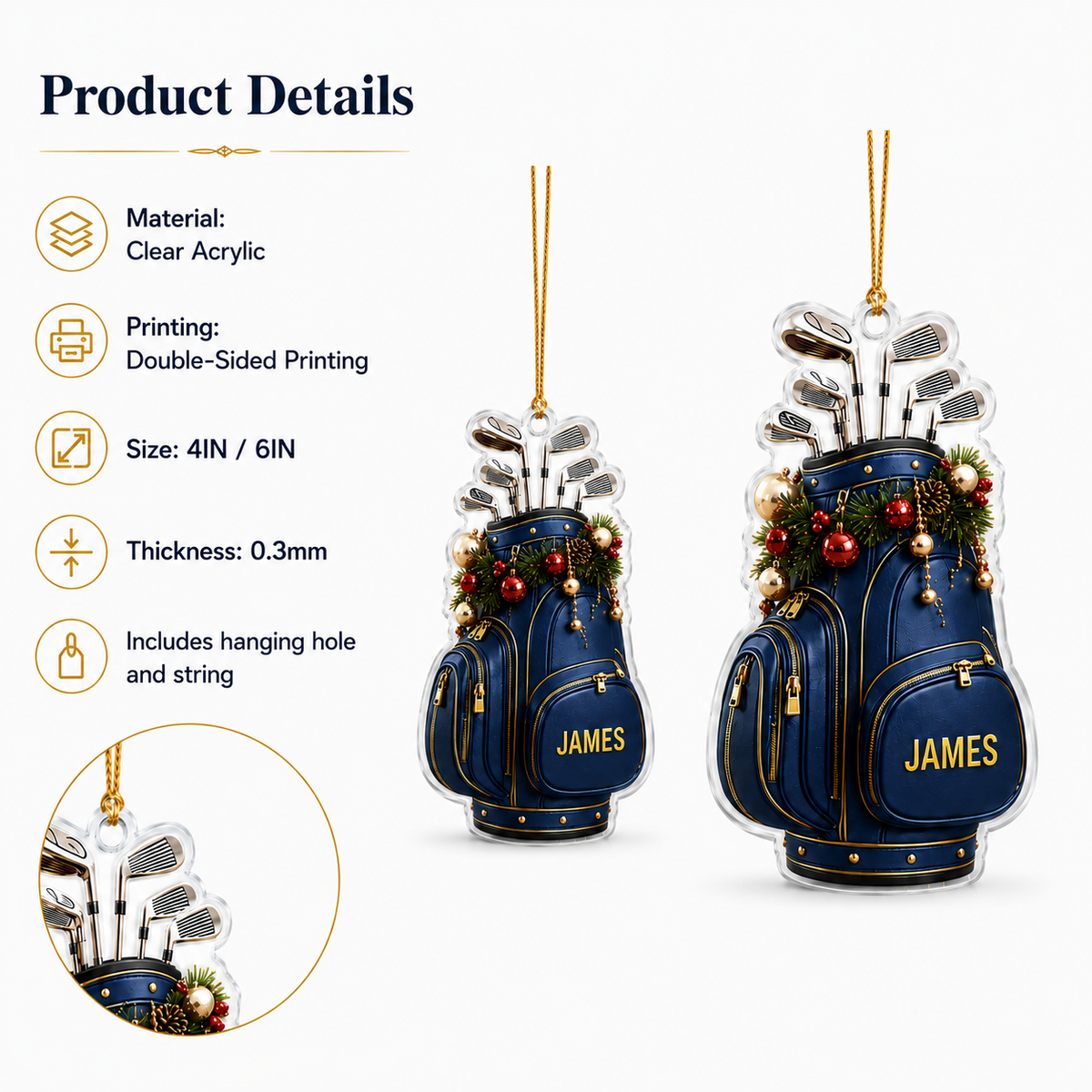 Golf Acrylic Style 2