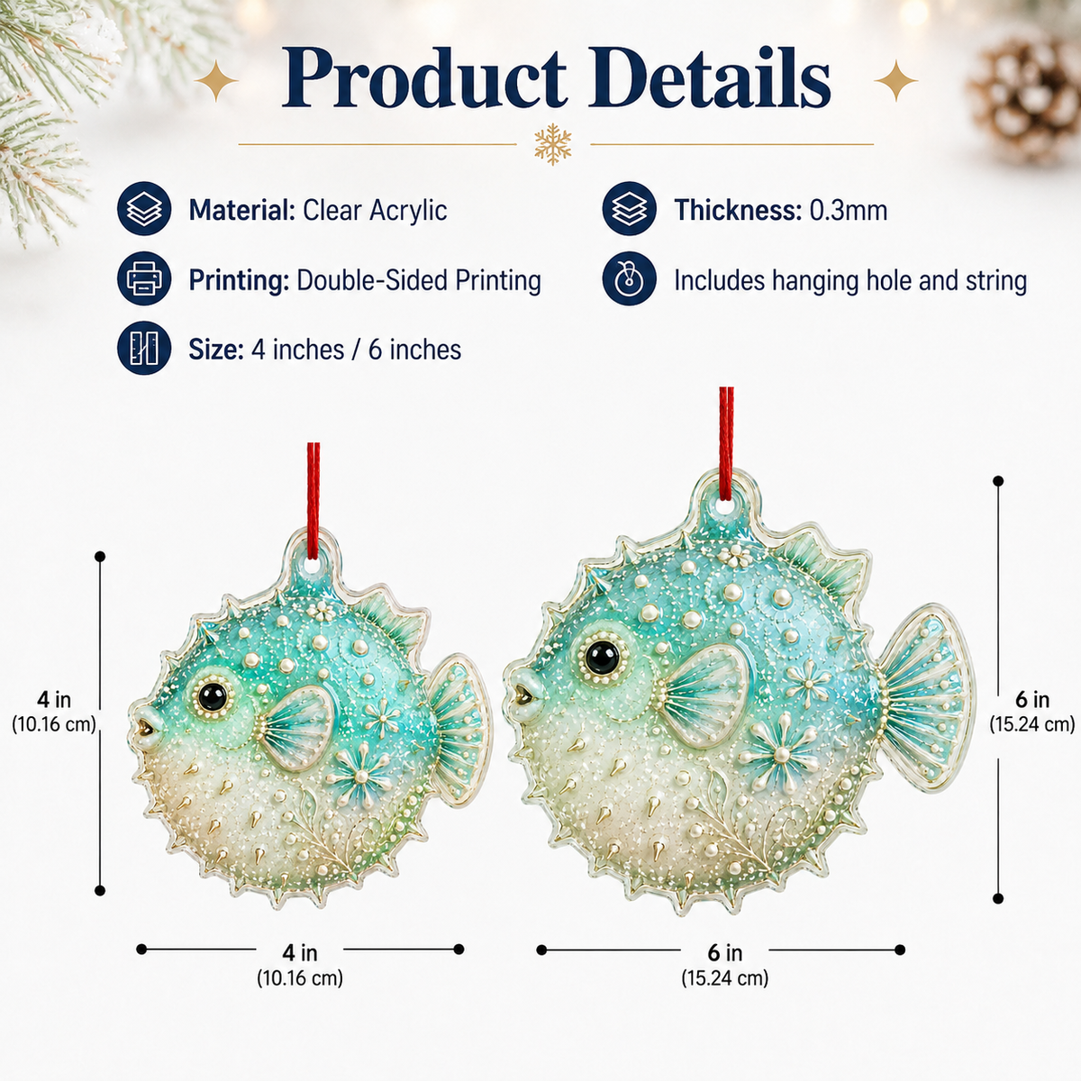 Summer Ocean Animals Pufferfish