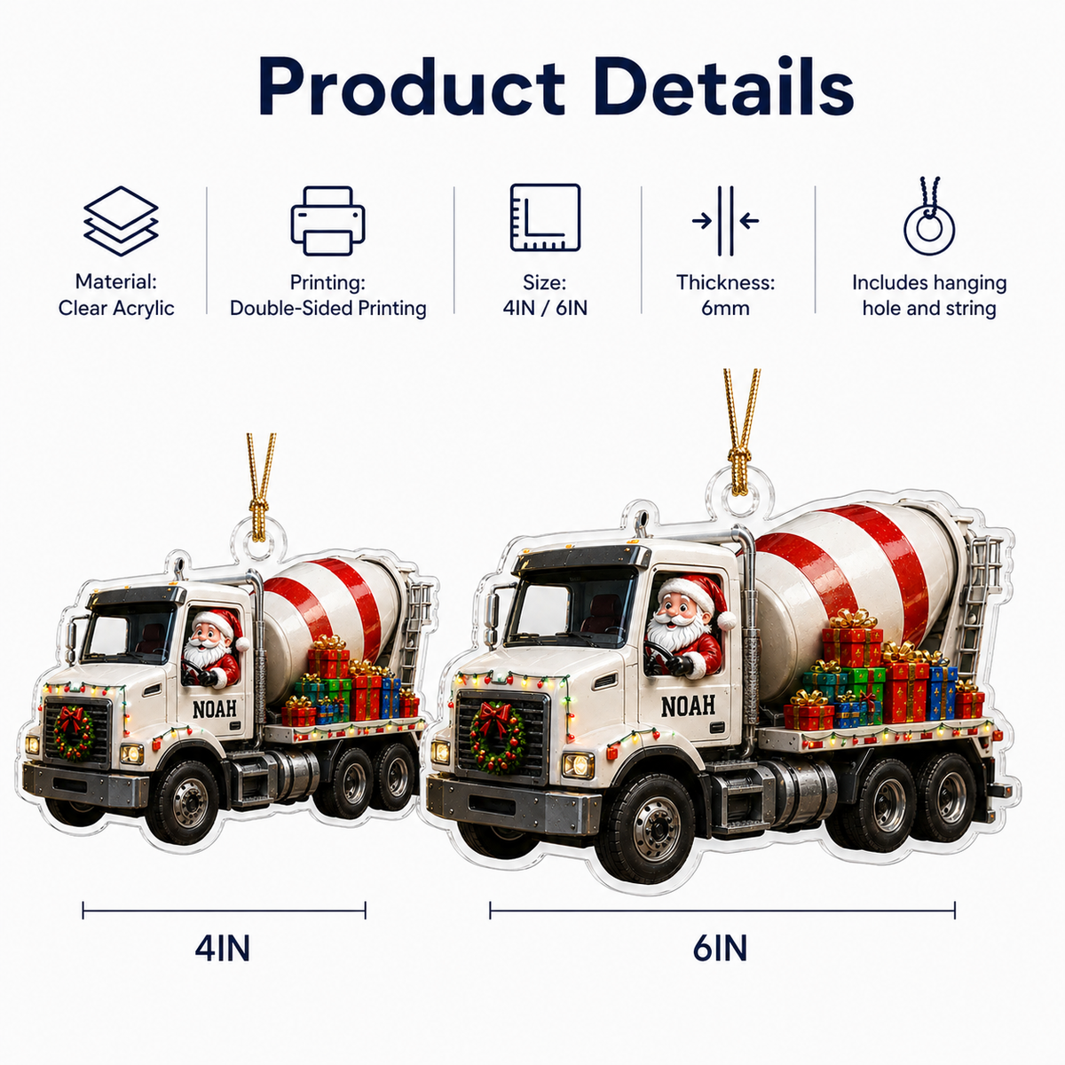 Santa Vehicle Concrete Mixer