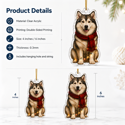 Dog Christmas Ledlight Alaskan Malamute