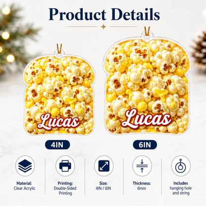 Breakfast Custom Name Buttered Popcorn Acrylic