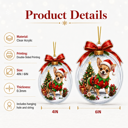 Dog Santa Bauble Ball Chihuahua