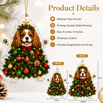Dog Santa Tree Cavalier King Charles Spaniel