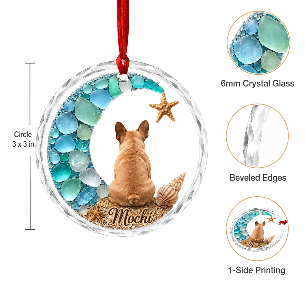 Custom Dog Seashell Bulldog