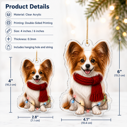 Dog Christmas Ledlight Papillon