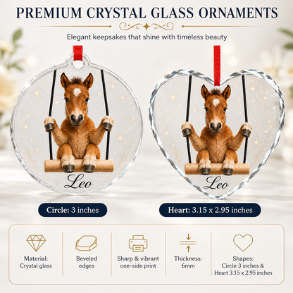 Animal Glass Ornament Horse