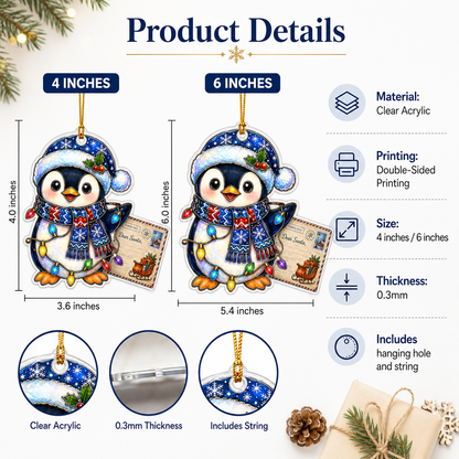 Animal With Christmas Led Penguin