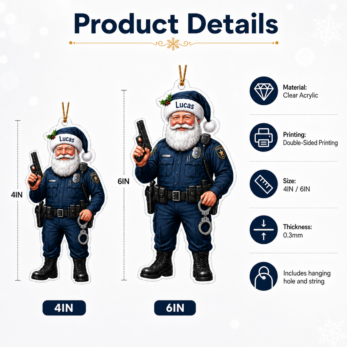 Police Santa In Uniform S1