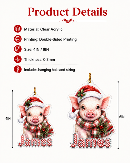 Christmas Farm Animal Piglet