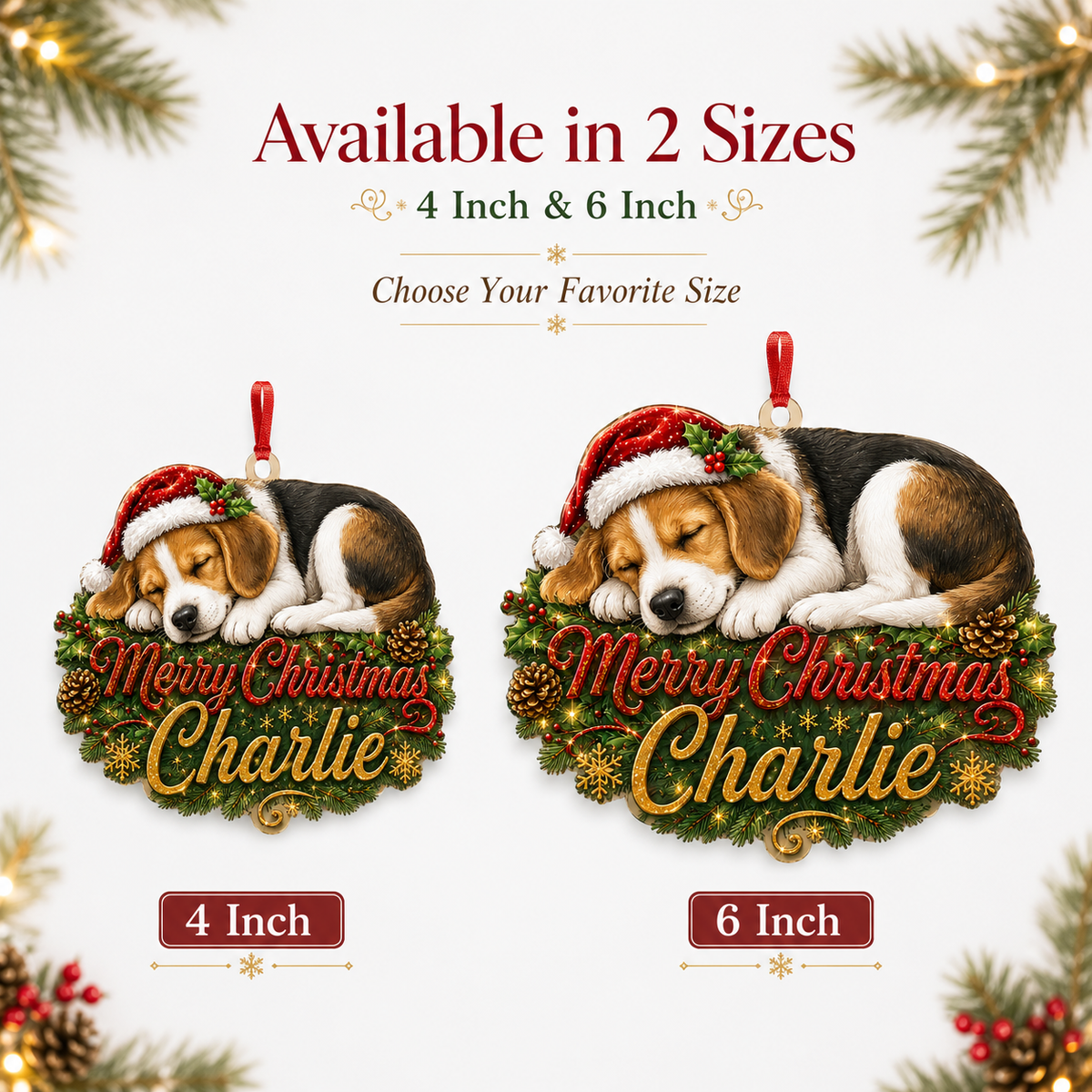 Custom Photo Dog Christmas Style 20
