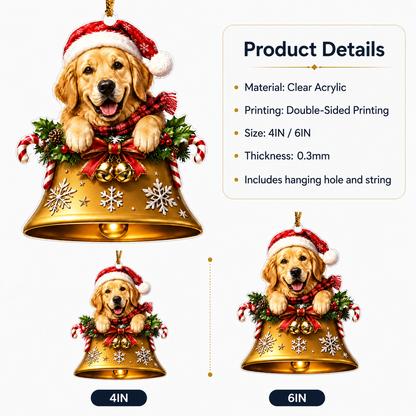 Dog Christmas Bell Golden Retriever