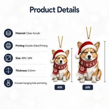 Dog Funny Christmas Corgy