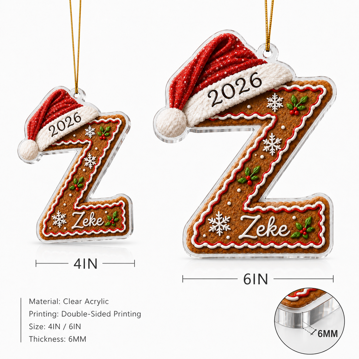 Custom Name Alphabet Acrylic Z