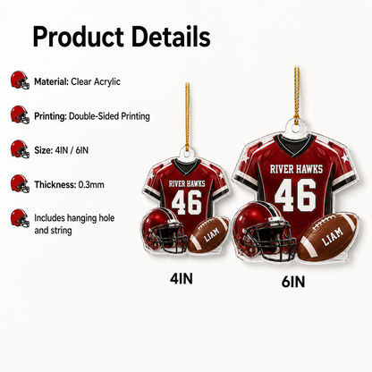 American Football Custome Name Acrylic Style 8