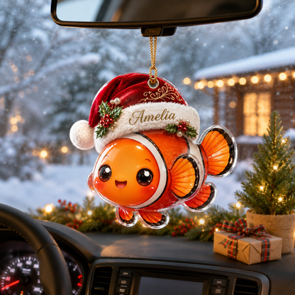 Animal With Santa Hat Clownfish