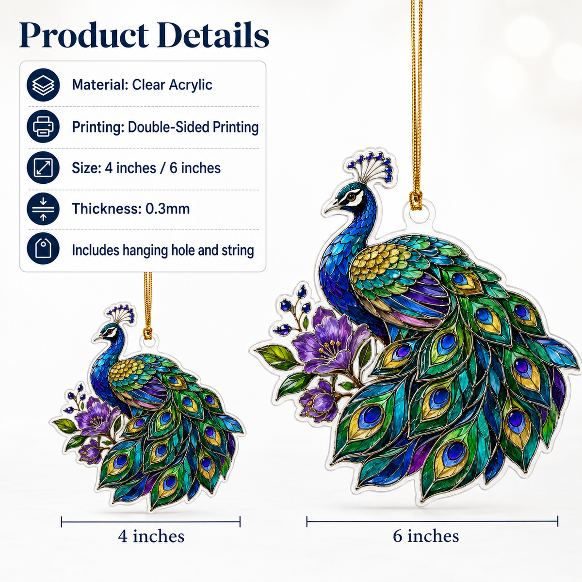 Bird With Flower Peacock
