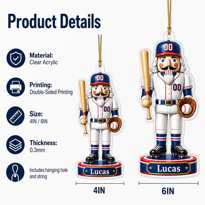 Sports Nutcracker Baseball Acrylic