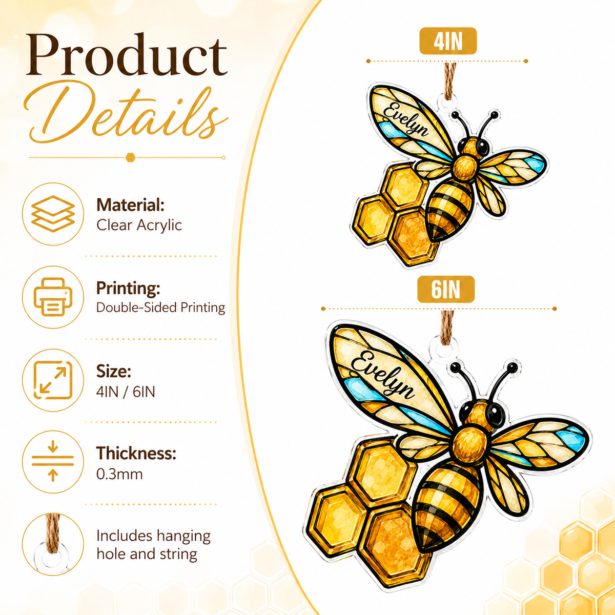 Bee Floral Style 3