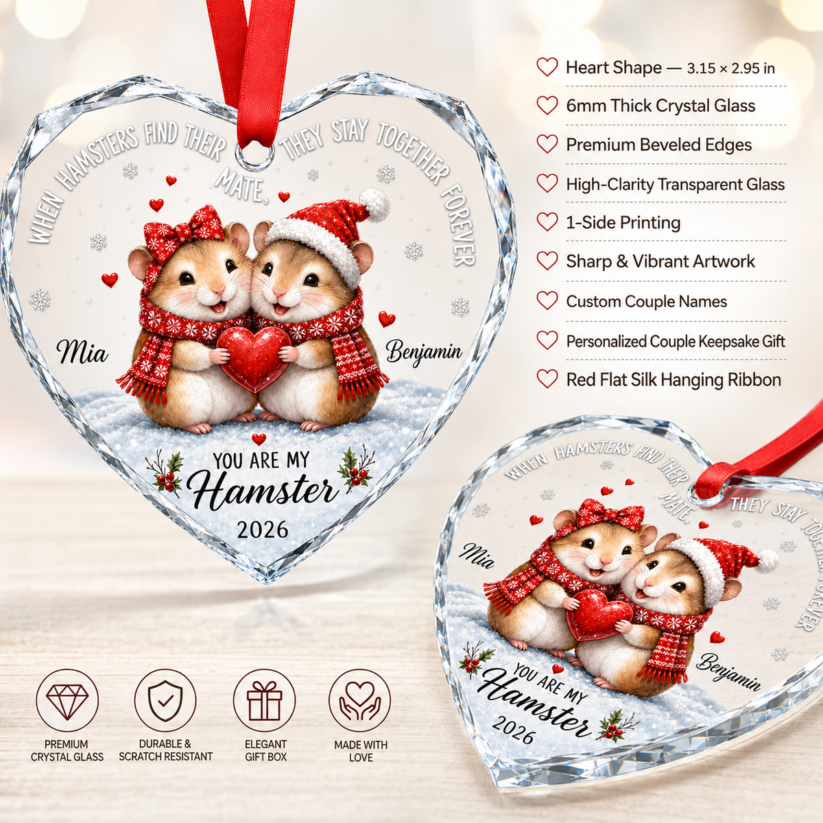 Custom Animal Couple Hamster