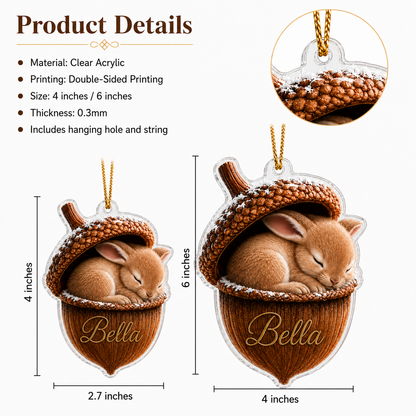 Animal Tree Decor Acrylic Rabbit