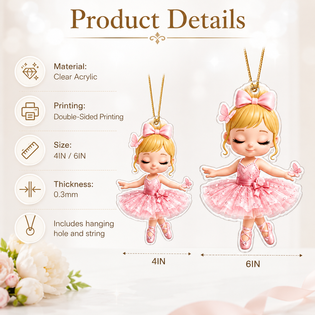 Ballet Custom Name Acrylic 4